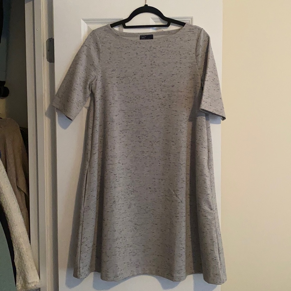 GAP Grey Heathered Dress with Pockets